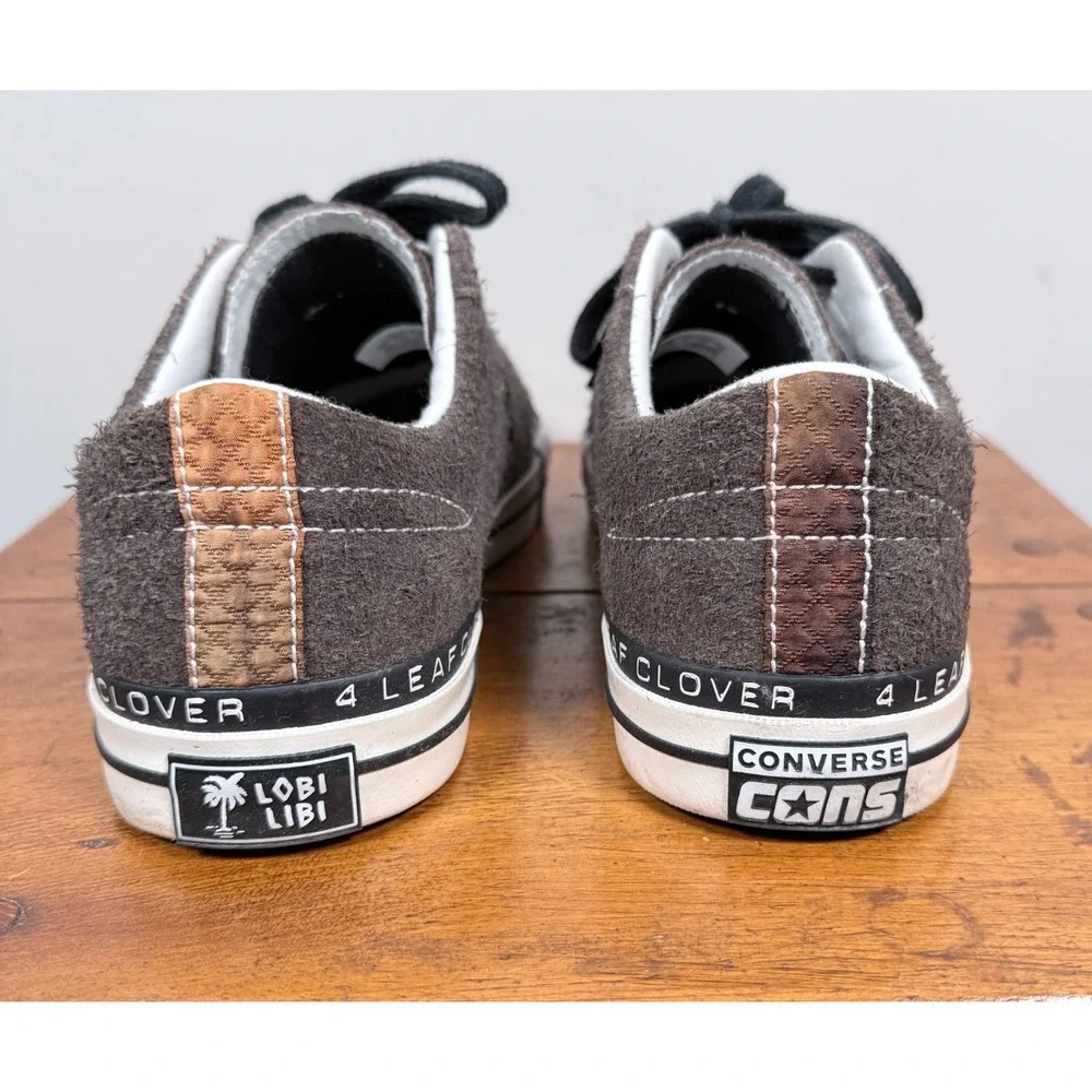 Converse Patta X One Star Pro Low 4 leaf Clover Shoes Mens Java Brown - Sz 10